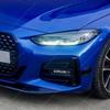 Gloss Black MP Front Bumper Splitter Lip&Areo Flicks Fog Lamp Trim Cover For BMW G22 G23 M Sport/M440i 2-Door 2019-2024 Tuning