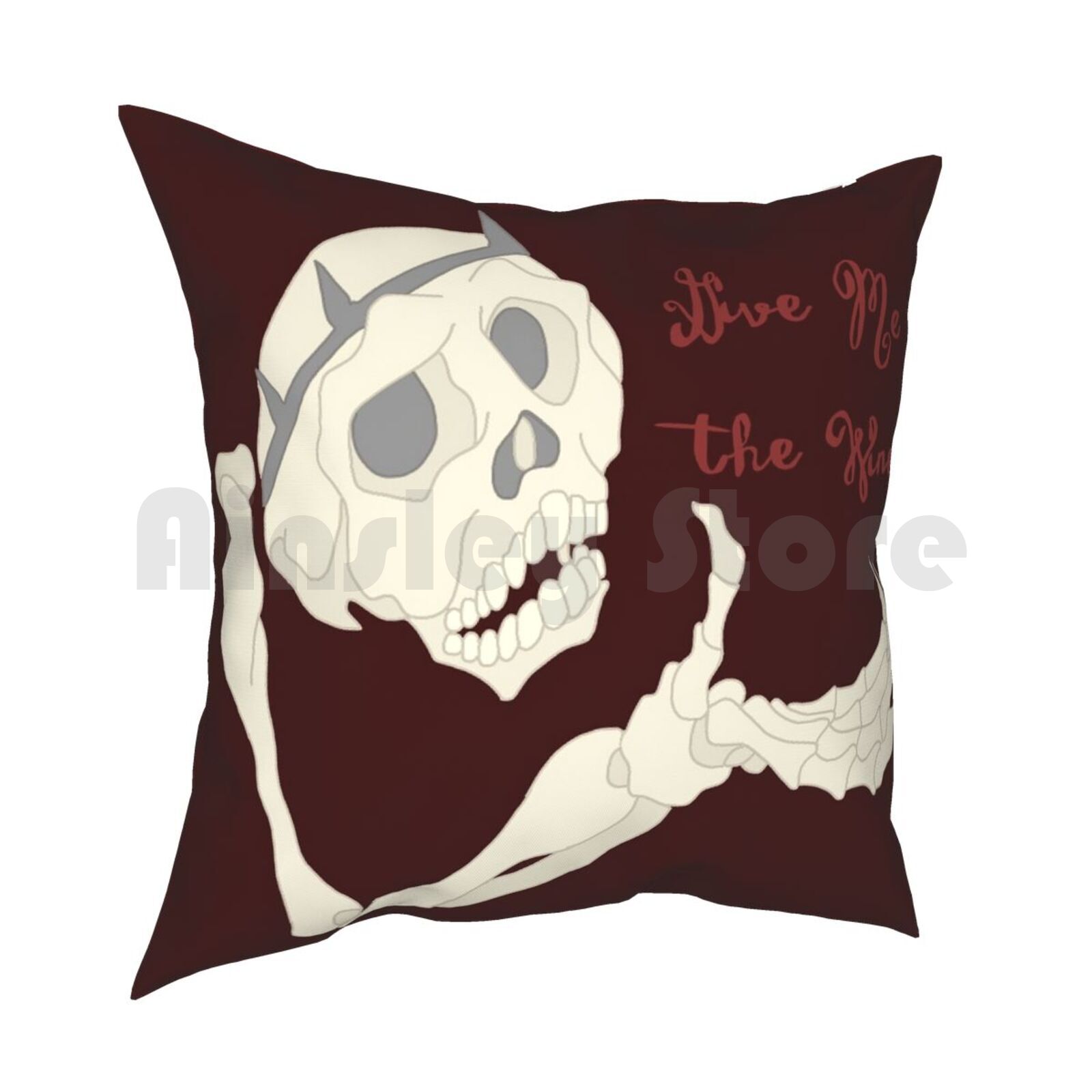 Wine Pillow Case Printed Home Soft Throw Pillow Thelastunicorn The Last Unicorn Skeleton Wine 30cmx30cm