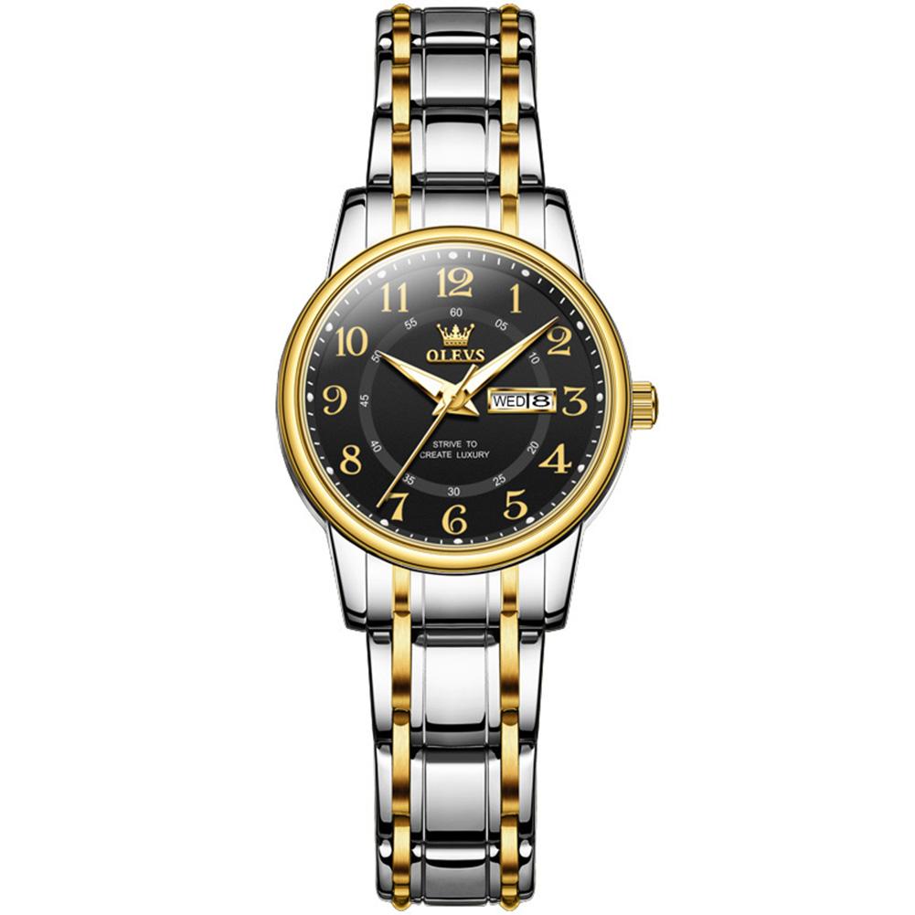 OLEVS 2891 Hot Sales Oem Reloj Wrist Watch Oem Custom Watch Digital Dial Gold Stainless Luxury Woman Sports Quartz Watch