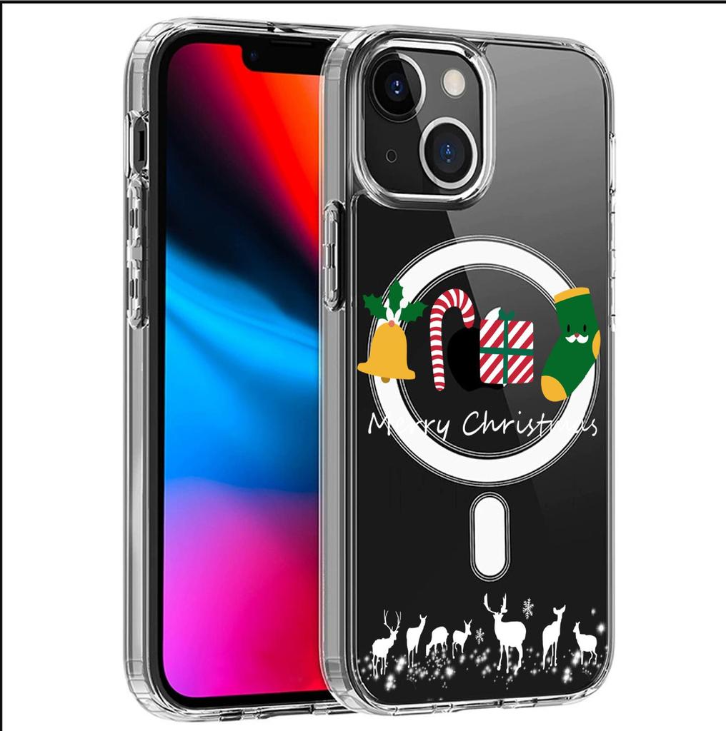 Transparent Magnetic Case for iPhone 15/16/17 Pro Max - Full Coverage Christmas Gift