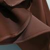 Hip Wrapped Fishtail Skirt Maxi Women High-Waist Smooth Satin Long with Zipper Daily Wear Solid Color Spring Autumn