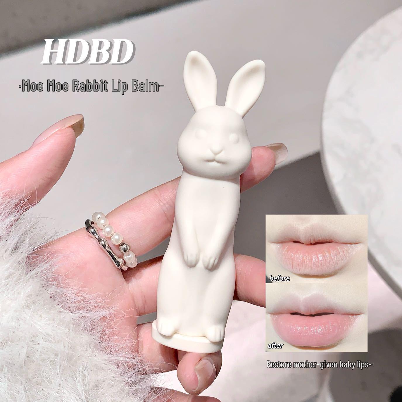 

HDBD Бальзам для губ Mengmeng Rabbit Персик: Увлажняющий, Защищающий от обветривания, Отшелушивающий, Осветляющий морщинки на губах, Увлажняющий. Pink Rabbit - Peach