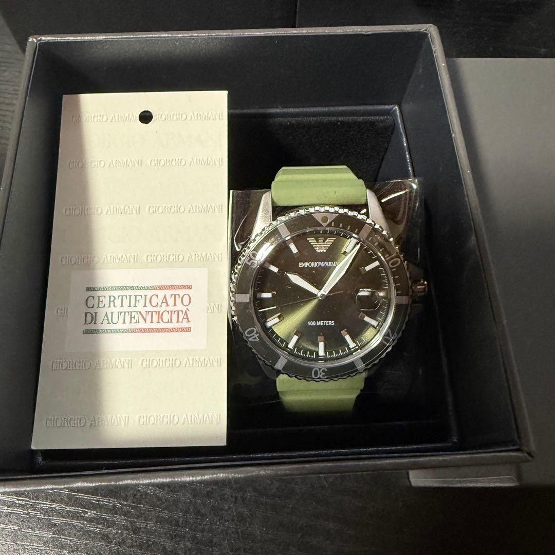 Used New and unused EMPORIO ARMANI AR11638 men s watch green