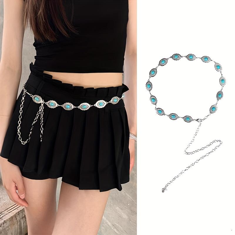 Hollow Bohemian Style Waist Chain Adjustable Jewelry Women Party Ethnic Vintage Belt Decoration