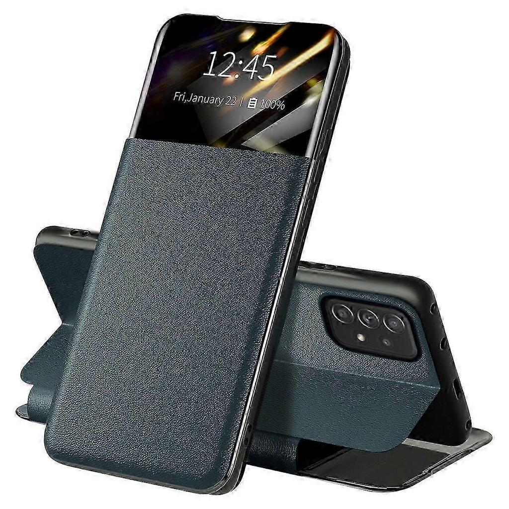 Do Samsung Galaxy A52 4G/5G/A52s 5G Skórzane Etui na Telefon z Okienkiem i Uchwytem na Karty Stand