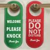 1pc Do Not Disturb Door Tags Door Sign  Bar Hotel Mall Office New Beautiful Black Green Red Hanging Tag