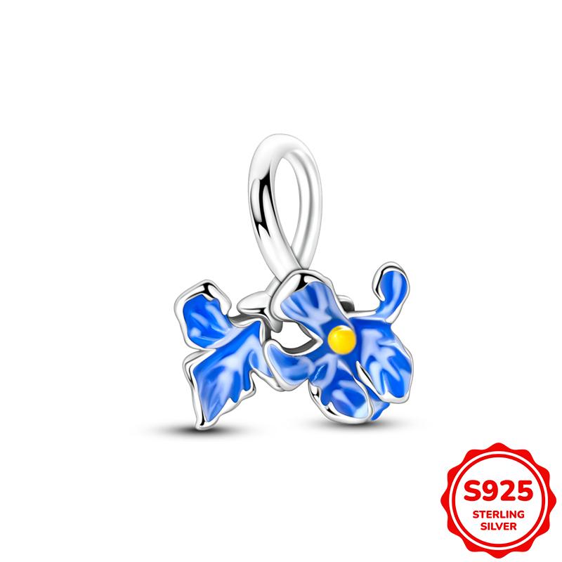 Original Copper Butterfly Animal Pendant Charm Beads Fits 3Mm Bracelet Necklace For Women Luxury Diy Jewelry Making