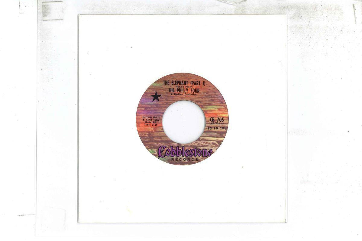 

7inch Record PHILLY FOUR Elephant CB705 COBBLESTONE 1968 US SoulFunk Used