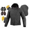 KOMINE Motorcycle Jacket JK-5793 Protective Soft Shell Winter Parka Life HR Neo HR Black 3XL