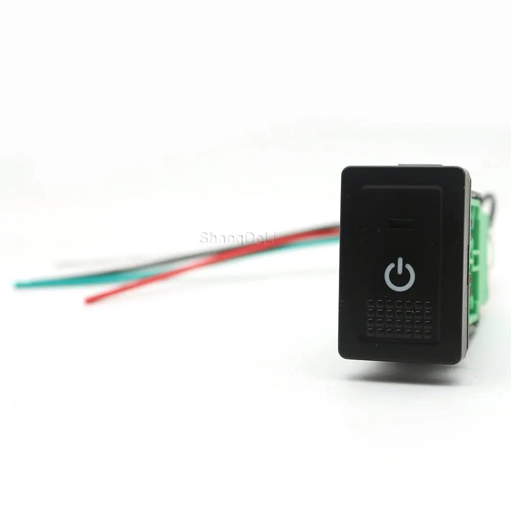 1Pc Car LED Light Front Fog Lamp Power Supply On Off Switch Latching Button For Suzuki SX4 Swift Grand Vitara 2006 - 2012