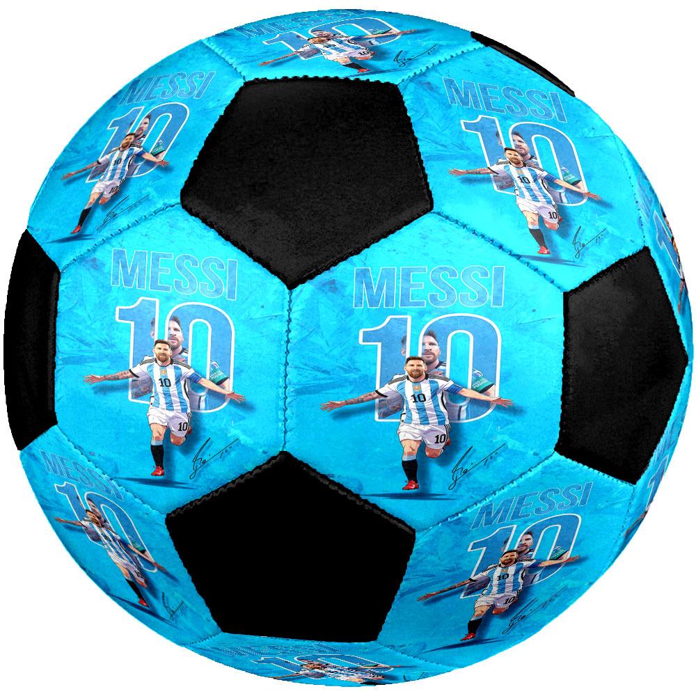 1 ud. Balón de Fútbol Messi Talla 5 Balón de Fútbol Sala Colorido de Moda Juego de Patio Trasero - Ideal Para Regalo de Aficionados al Deporte HE46