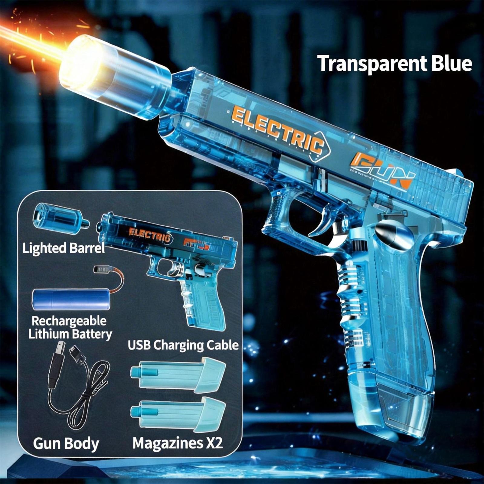 Electric Flame-emitting Light Water Toy, Continuous Fire, Children s Water Fight, Large Capacity Water Spray Toy One Size