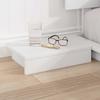 Bed Frame in White 200 x 200 cm Wood