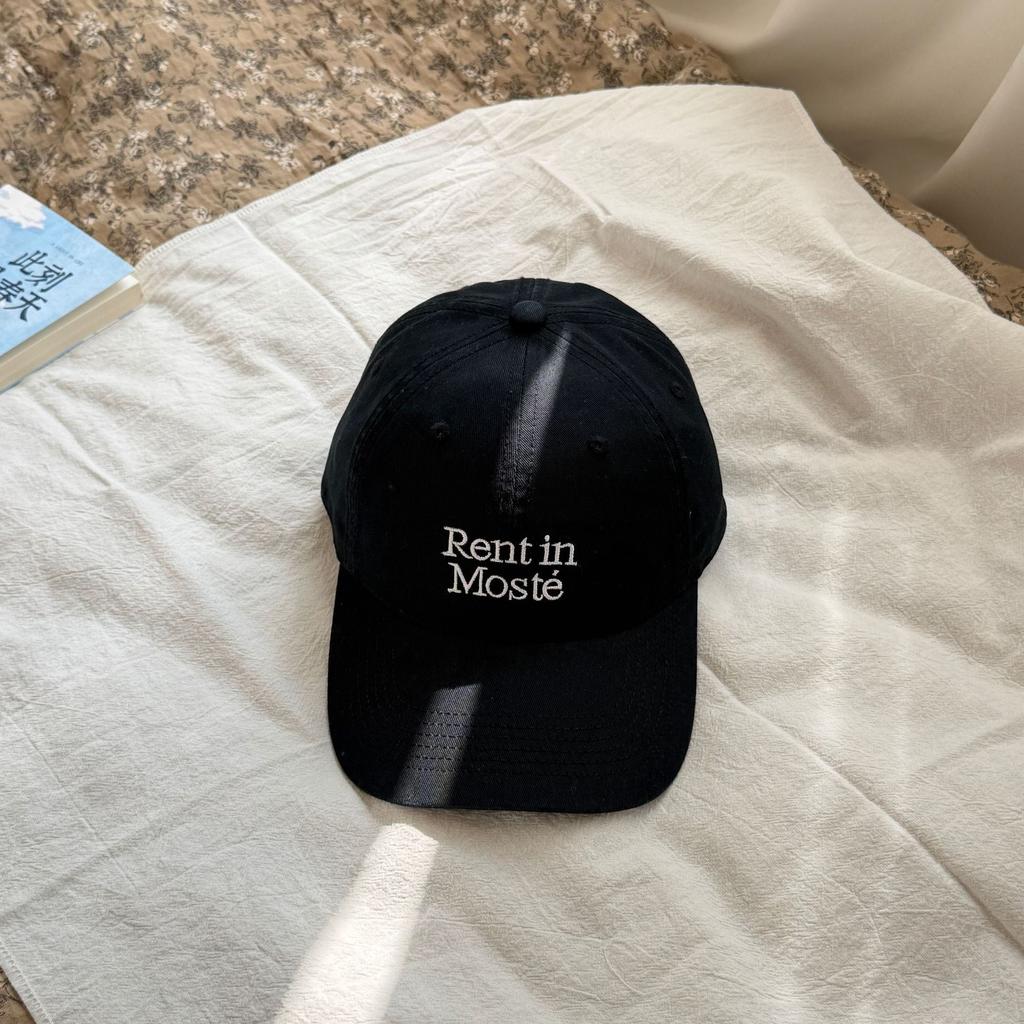 Fashion Washed Cotton Letter Embroidery Soft Top Baseball Cap Unisex Spring and Summer Sunscreen Shade Cap