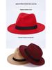 Fedora Unisex Vintage de Ala Ancha - Estilo Europeo y Americano Otoño/Invierno Sombrero de Fieltro de Lana Sintética