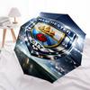 Printed Manchester City Football Club Printed Folding Umbrella,Outdoor,Leisure,And Travel Umbrella,Durable Umbrella Fabric,Birthday And Holiday Gift