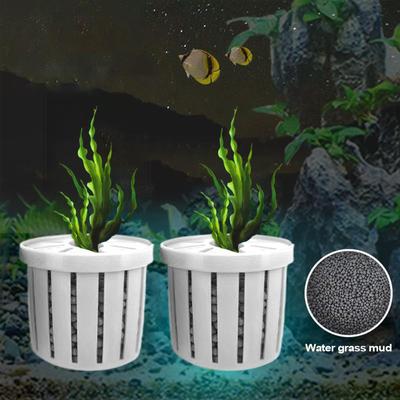4 Pieces Aquarium Hydroponics Planting Holder Water Feature Breathable Decoration for Apartment Hotel Restaurant Planting Holder