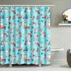 Cute Cat Fish Bathroom Decor Shower Curtain Ocean Marine Sea Animal Pattern Home Waterproof Fabric