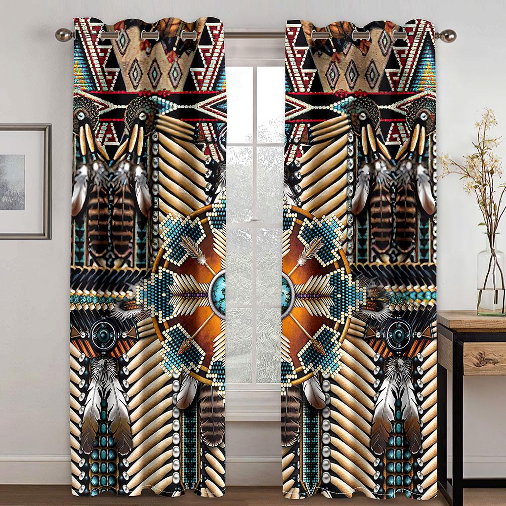 

Тканые шторы с принтом «Ловец снов» Две независимые шторы слева и справа Плотные шторы для спальни 132cmx160cm