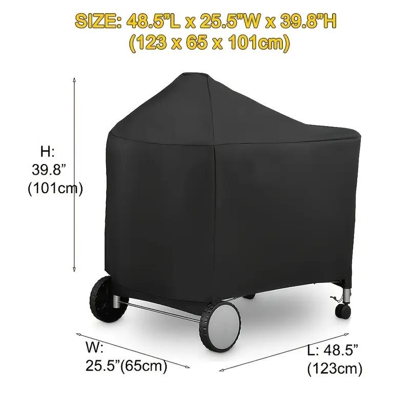 

Чехол для гриля барбекю для угольных грилей Weber Performer Deluxe, уличный чехол для барбекю для Weber 123x65x101CM чёрный