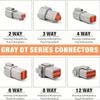 188PCS Deutsch DT Connector DT062S/DT042P 2P 3P 4P 6P 8P 12P Waterproof Electrical Connector For car Motor With Pins 2216AWG