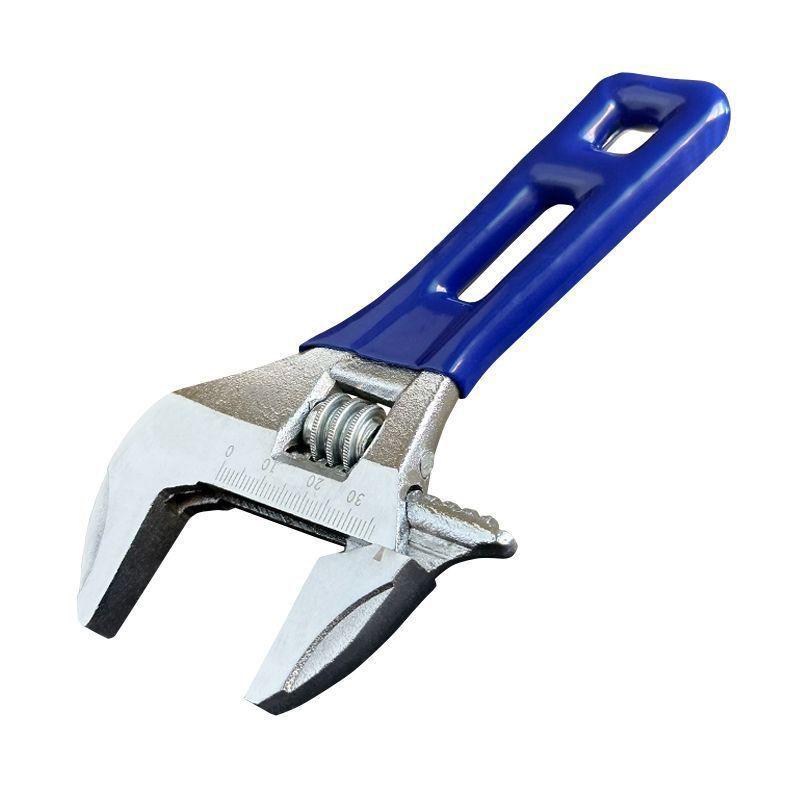 

Adjustable Open-End Wrench for Plumbing & Faucet Installation - Large Opening, Short Handle