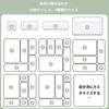 drawer dividers for small and free combinations for and refrigerator organization Transparent, non-slip items, storage, cosmetics, stationery,