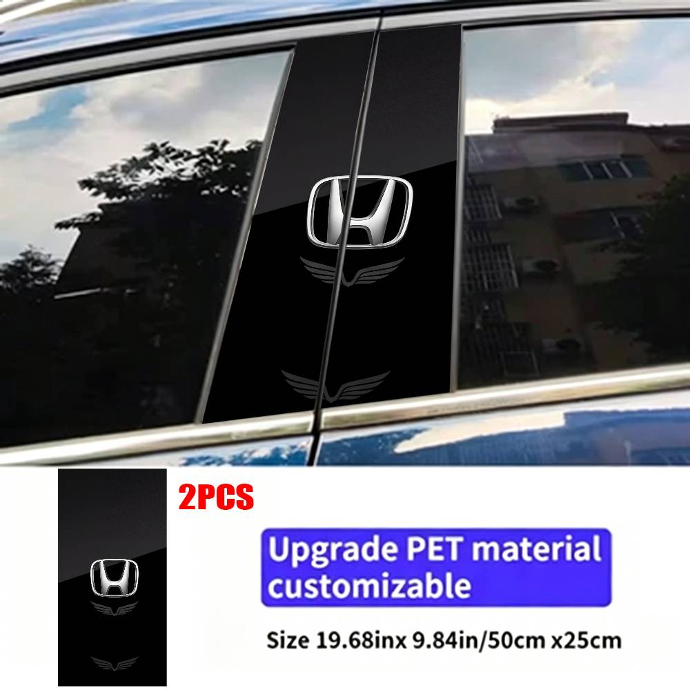 FOR HONDA Car Sticker Auto B-pillar Center Column Decor Cover Scratches Waterproof Sunscreen Vinyl Decals Accessories XL0