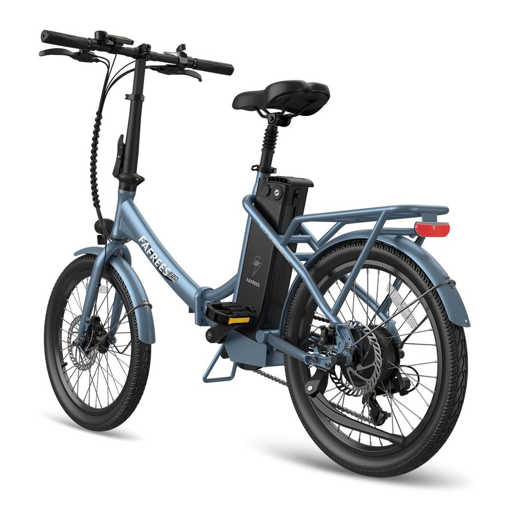 Electric Bicycle Foldable Fafrees 20" 250W Motor 18.2AH Citry Ebike Top Speed 25Km/h 7 Speed Load 120Kg F20 Lasting