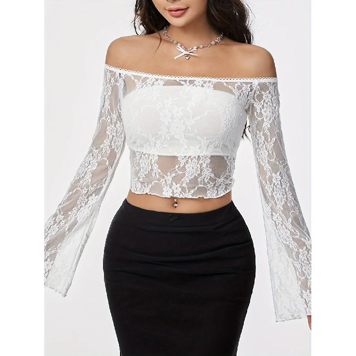 Spring And Autumn New Women'S Versatile Long Sleeve Daily Business Commuter Elegant Comfort Sexy Bottom Shirt Top