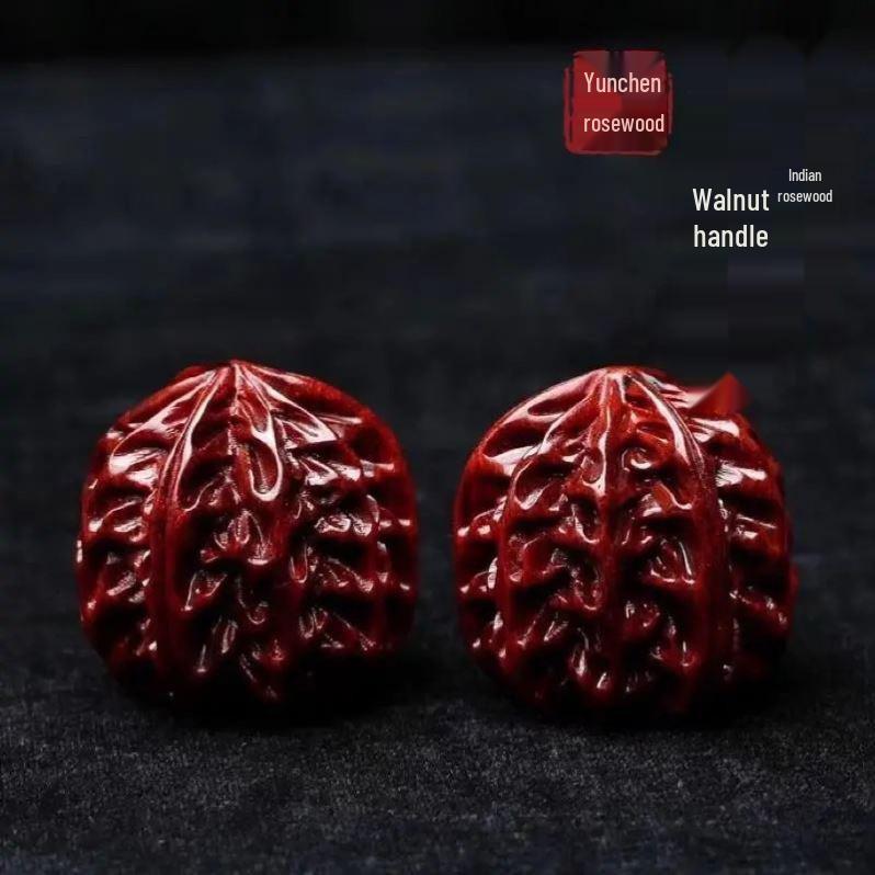 Kleines Blatt Rotes Sandelholz Handlicher Fitnessball - Nussbaumholz für Erwachsene