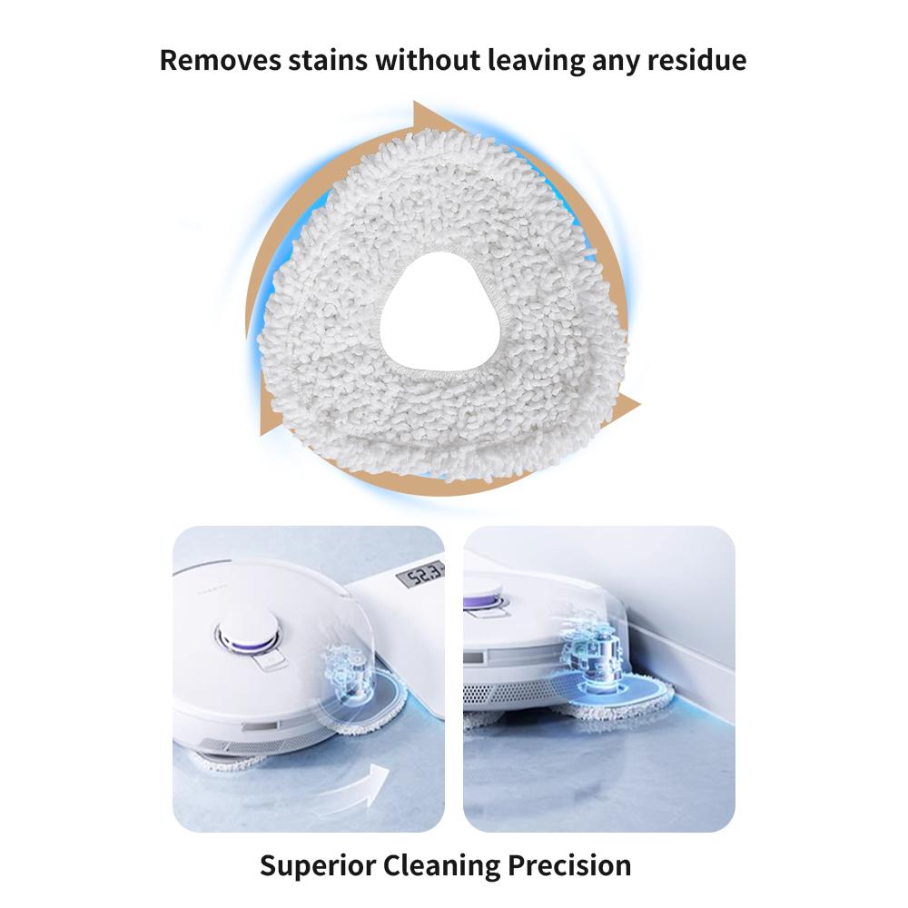 Mop Cloths Part For Narwal J3/ J4 /J5 /J4 Lite/J5X /Freo X Ultra/Freo Z Ultra Vacuum Cleaner Sweeping Robot Mop Pad Accessories