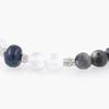 Jinnamok Rondelle Moonstone Point Gray Jade Gemstone Bracelet (C2501AC1253_GR)