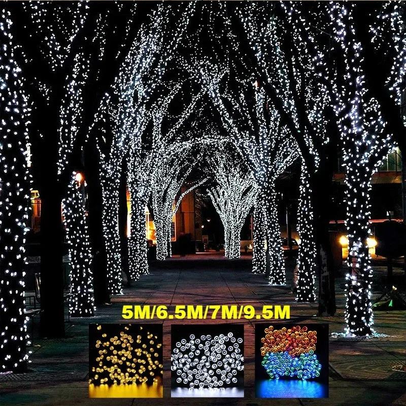 

LED Solar Light String Outdoor Small Lanterns Lawn Garden Decoration Hanging Lights Terrace Garden Suncatchers Decoration Lights 6.5m white