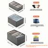 Household Fabric Pants Organizer Drawer Divider Jeans Underwear Storage Box Closet Wardrobe Clothes Sorting Holder Bin