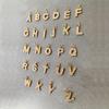 initial letter Alphabet Pendant for Women keychain DIY Necklace Bracelet earrings stainless steel charms for Zircon making supp