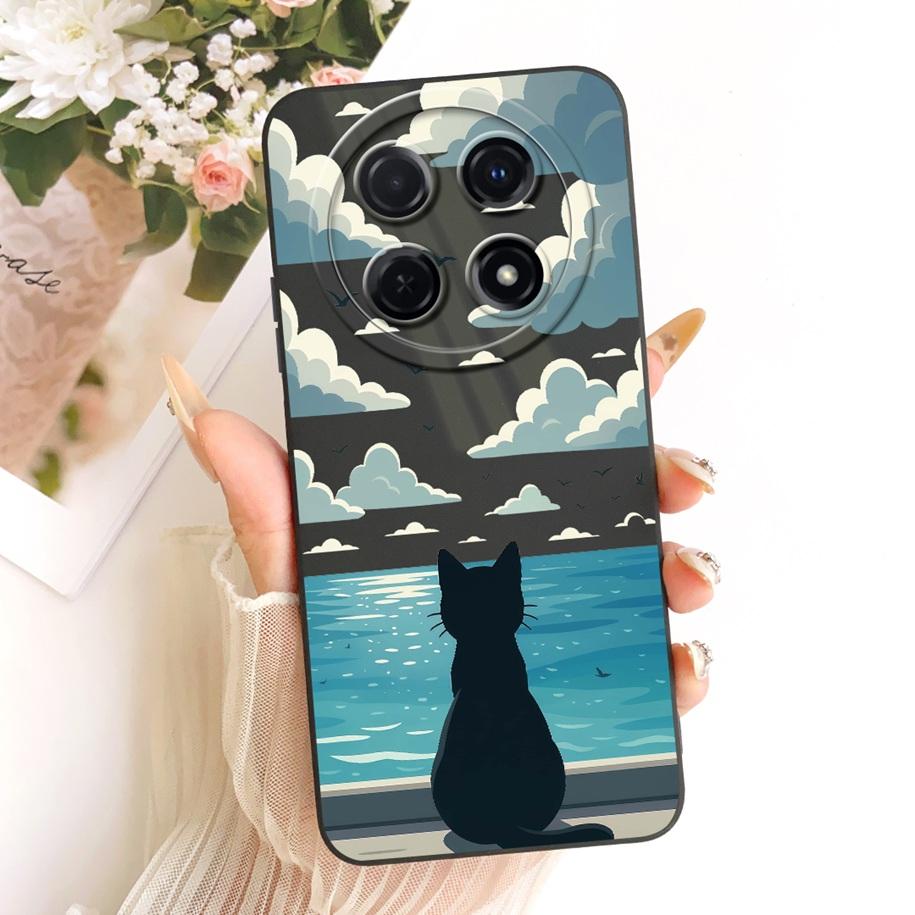 Case For Huawei Nova 12i 13i Shockproof Cover Lovely Cartoon Cat Soft Silicone Funda For Huawei Nova12i Enjoy 70 Pro Phone Shell