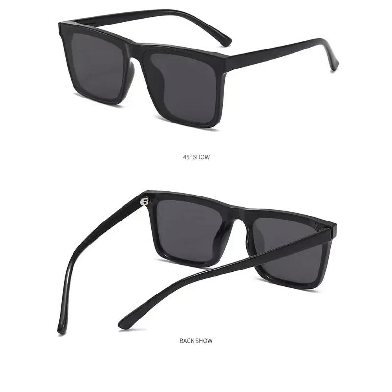 Retro Vintage Square Frame Sunglasses UV400 Protection Women Men Designer Brand Black Cool Shades Eyewear