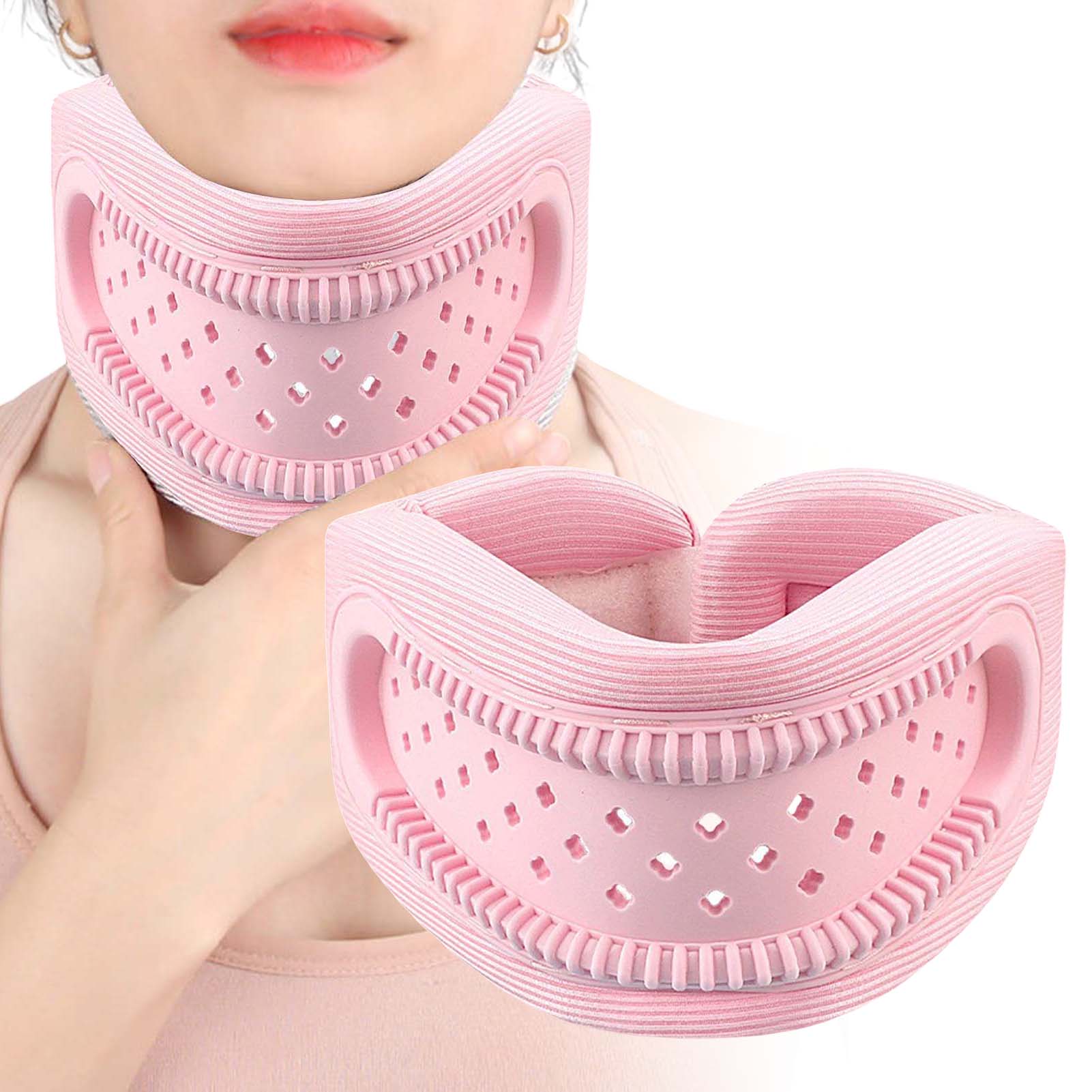 

Breathable Sponge Collar Neck Brace Soft Foam Neck Protectors Relief Neck Pain Support Cervical Collar Cervical Fixation Sheath рожевий