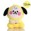 12-24cm B-T Cartoons Baby Pendant Plush keychain Toys Bangtan Boy Groups Peluches Cartoon Backpack Decoration Dolls Kid Gifts