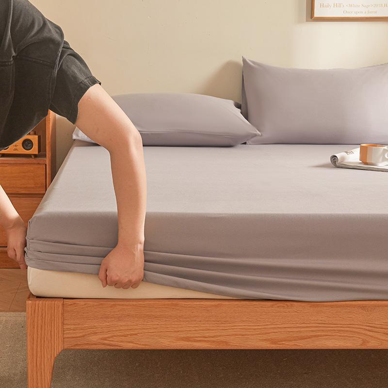 

Однотонная простыня на резинке, простыни размера «queen size», мягкое постельное белье с резинкой, домашнее покрывало sabanas (Наволочка Нужен заказ) 150x200x30cm 1pc