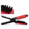 Double Sided Straightening Brush Clamp Hair Brush V-Shape Hair Styling Comb Hairdressing Tool for Home Barber Shop