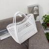 Měkký plastový domácí koš obdélníkový koš na zeleninu přenosný velkokapacitní nákupní koš do supermarketu přenosný koupelový koš