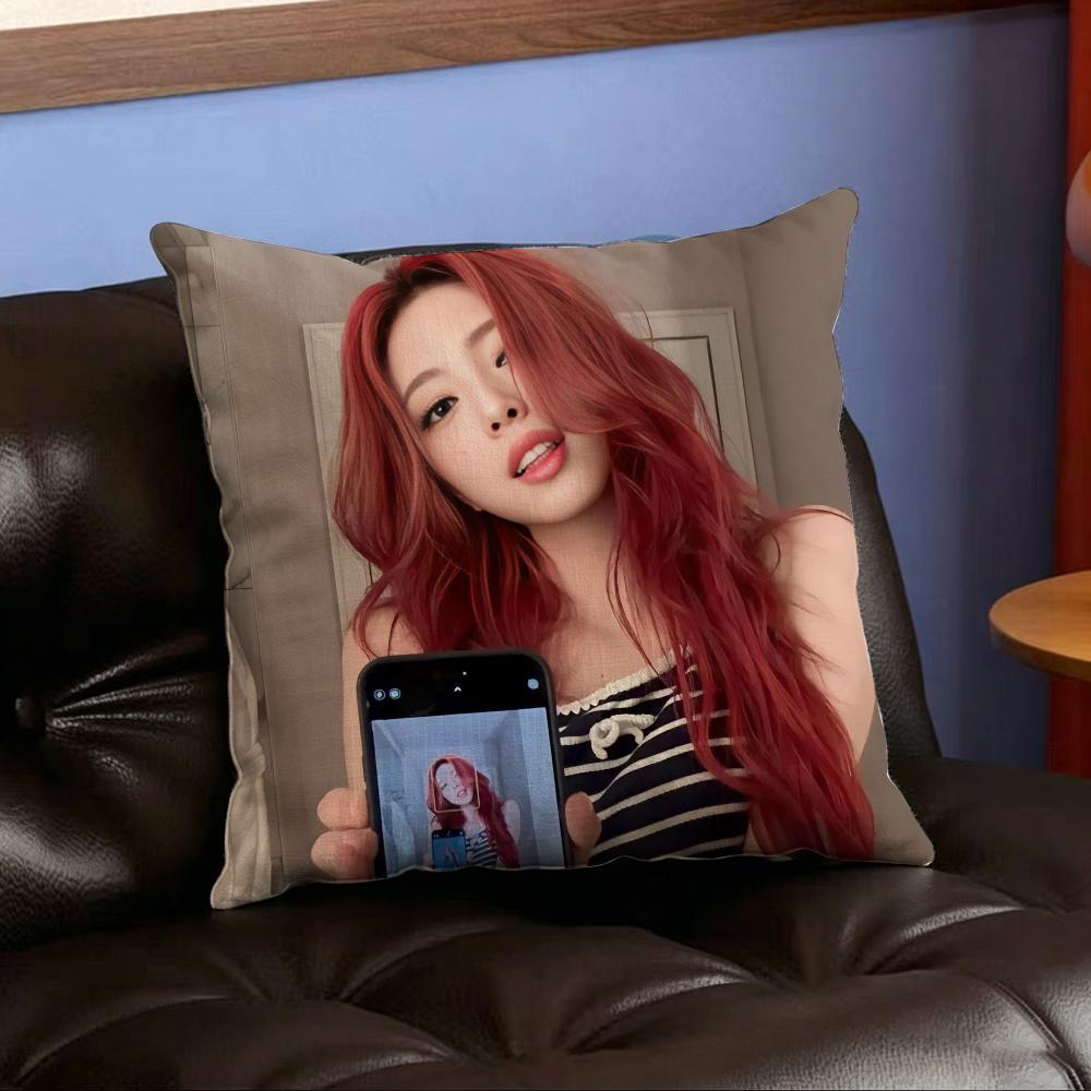Music Y-Yuna Cushion Cover Home Decor Cushion Cover Soft Throw Pillowcase for Sofa Bedroom Outdoor Use