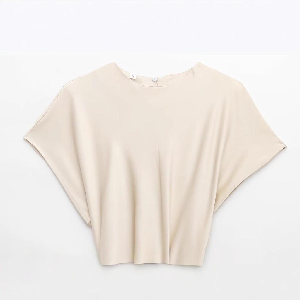 2025 Spring Women's European & American Style Silk Satin Slimming Knot Dress