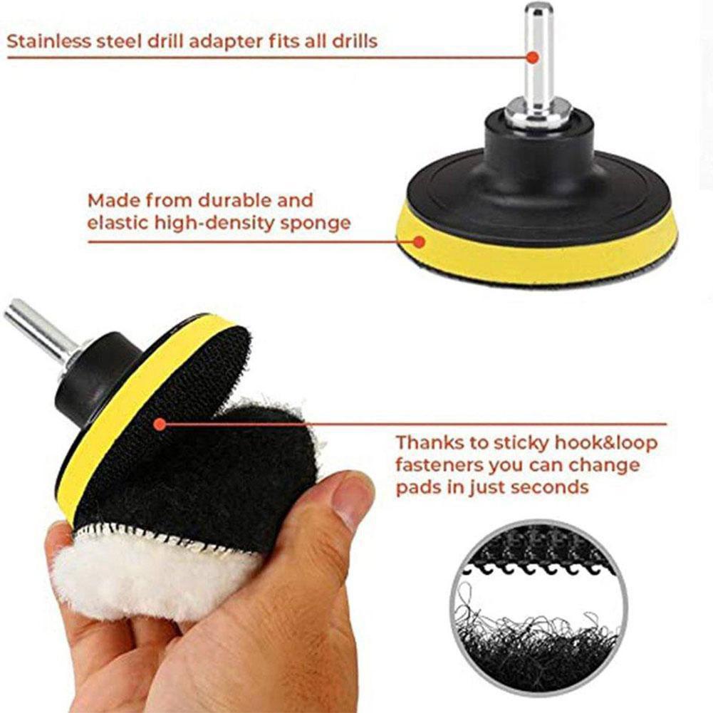 4Inch Polishing Kit Polishing Pad Car Waxing Sponge Disk Wool Wheel for Auto Body Beauty Polisher Washing Car Gadget Universal