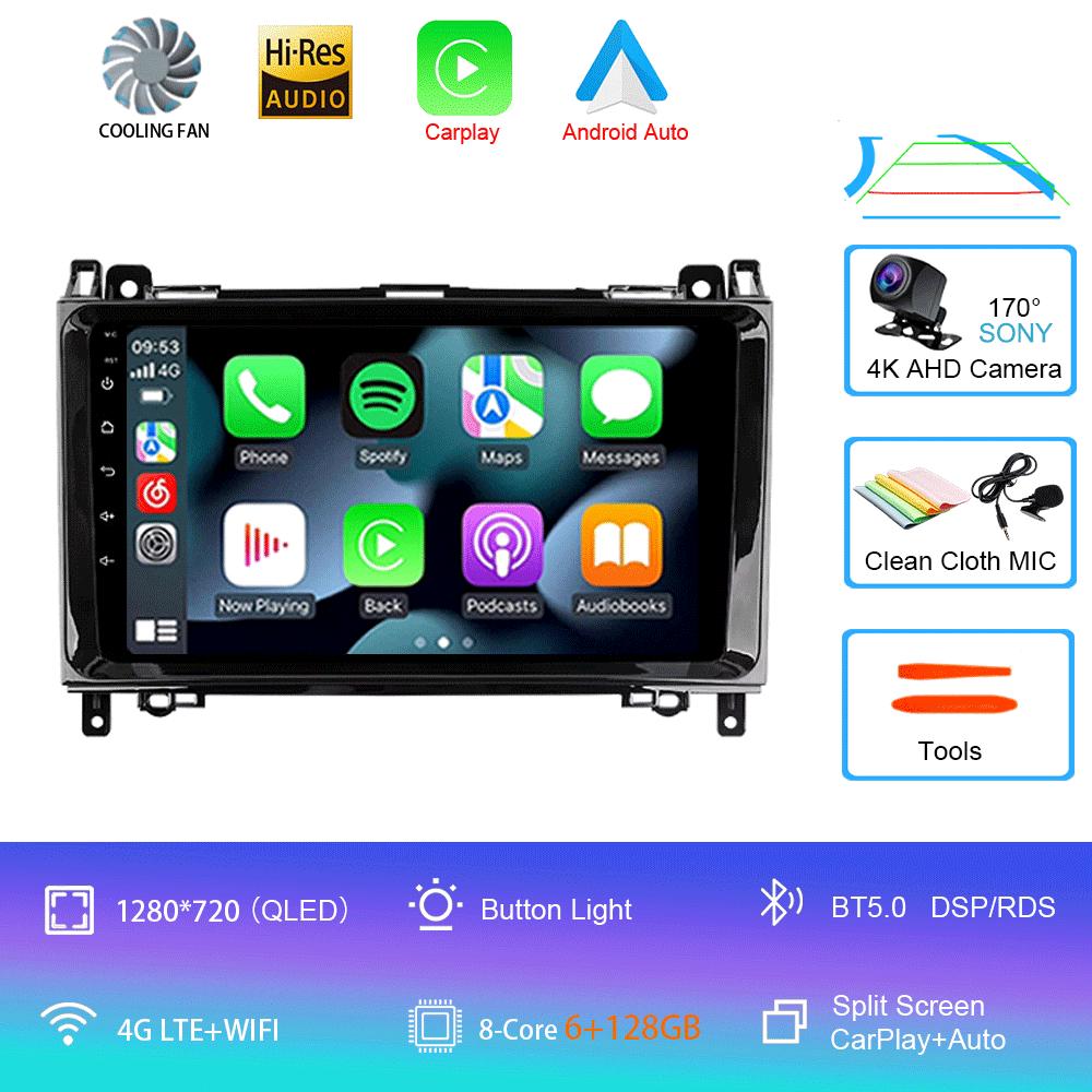 Radio auto Android 14 Pentru Mercedes-Benz B-Class T245 2005 - 2011 Player video multimedia Navigație stereo Nu 2din 2 din dvd