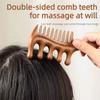 Wide Thick Scalp Massage Comb 2 in 1 Natural Sandalwood Hairbrush  Hairdressing Tool