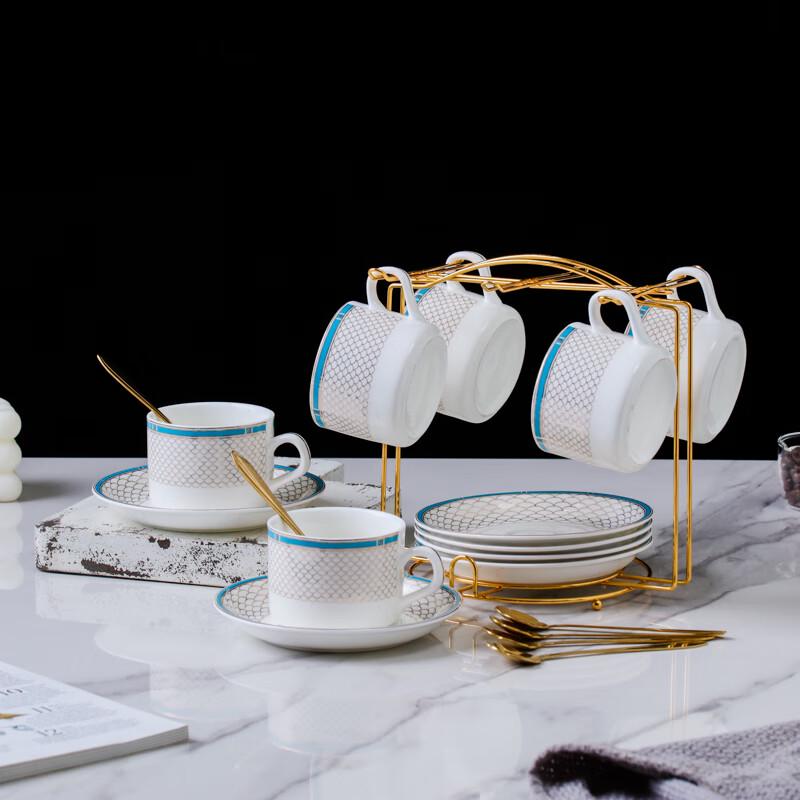 Zhaoran Keramik Kaffeetasse & Untertasse Set im europäischen Stil