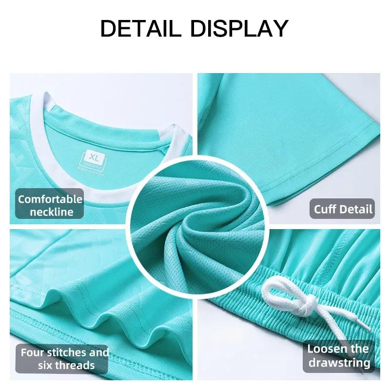 Football Jerseys MAN Women Quick-Drying Soccer Uniform Personalize Adult Futsal Training Sportswear Kids Sports